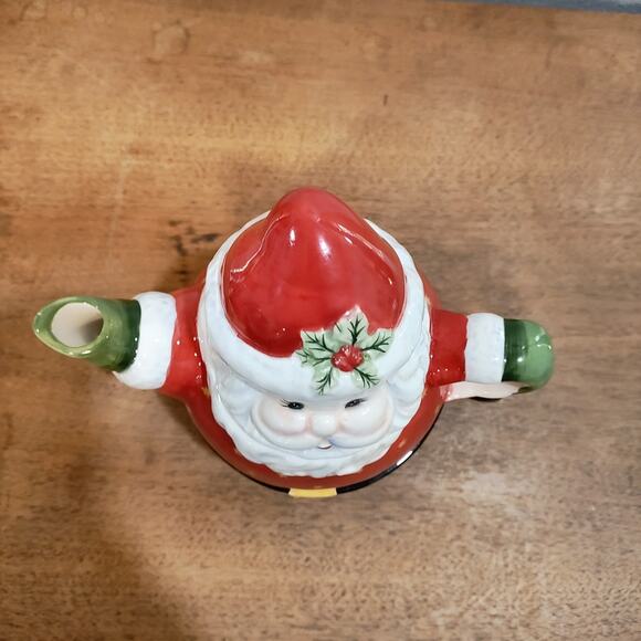Vintage Traditions Christopher Radko Christmas Santa Teapot & Cup Set - Picture 2 of 11
